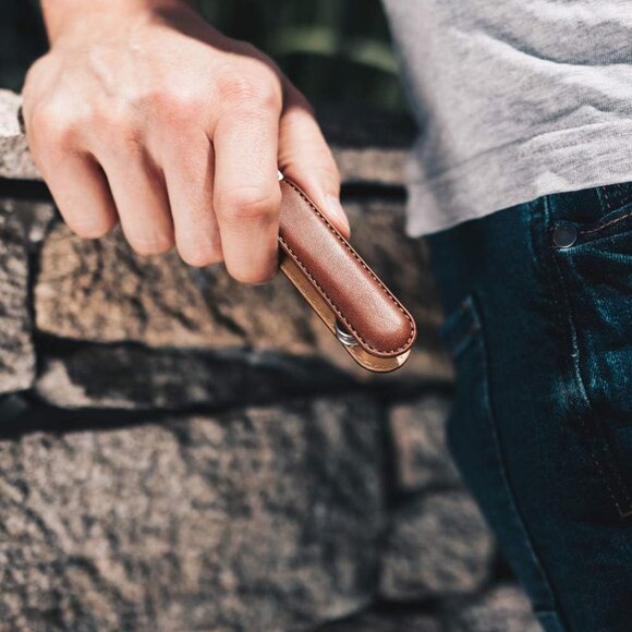 Italian Premium Leather Key Organizer Stylish Key Holder with Marine Grade - Picture 6 of 7